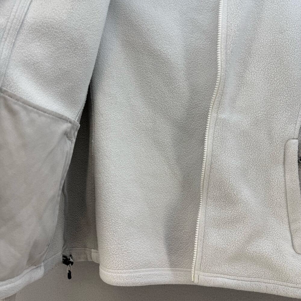The North Face Fleece Jacket Women's Size S/P White Grey Casual Outerwear Preppy - Picture 7 of 14